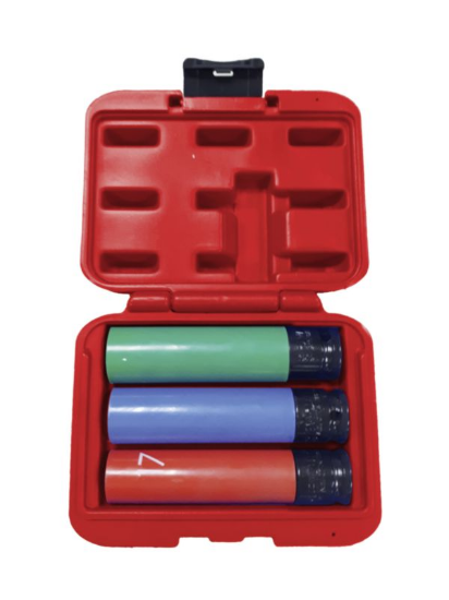 1/2-palčni vložek za ključe z udarnim nastavkom, zelo dolg komplet 