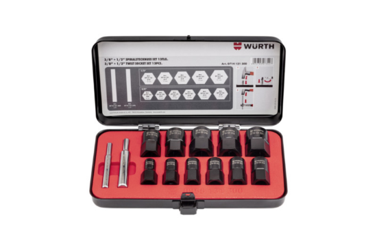 Komplet spiralnih nastavkov 3/8" + 1/2" 