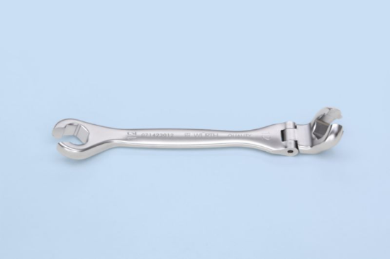 Dvojni obročni metrični ključ, odprt in pregibni