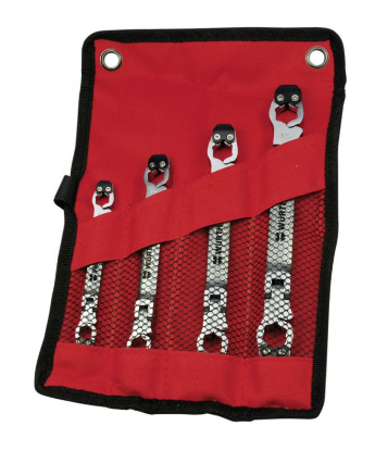 Garnitura ključev za zavorne cevi, gibljiva, 4 kosi 