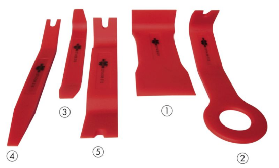 Komplet 5 vzvodov za letve 