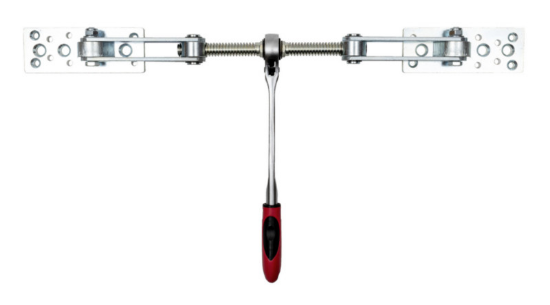 Napenjalnik nosilca z zaskočnim mehanizmom 