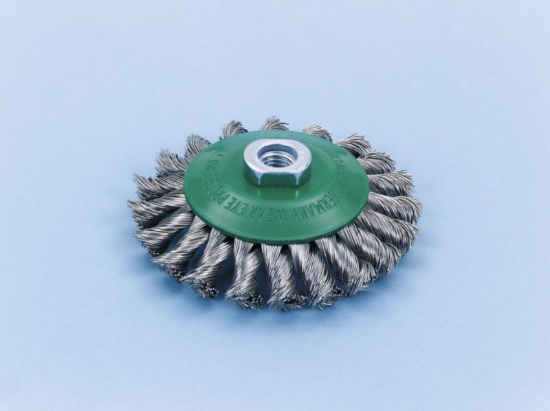 Zvončasta žična ščetka za Inox, okrogla