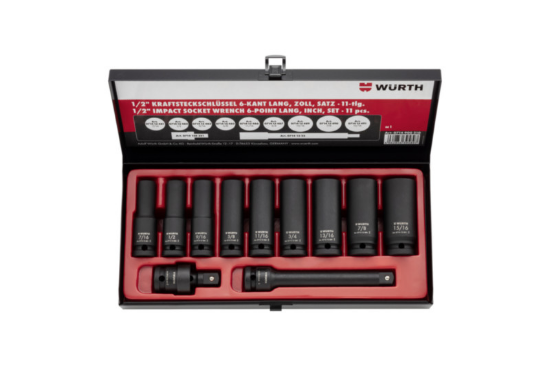 1/2-palčni set ključev za udarce s šestilom 