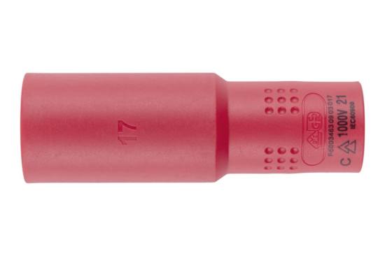 VDE 3/8-palčni metrični ključ s šestilom, dolg 