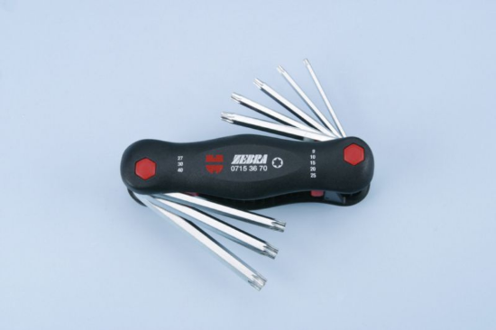 Set zložljivih imbus ključev TX 