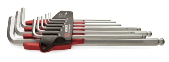 Garnitura imbusnih ključev, šestkotna vtičnica 