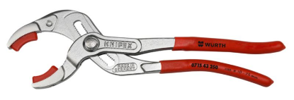 Klešče za sifon z zamenljivimi plastičnimi čeljustmi