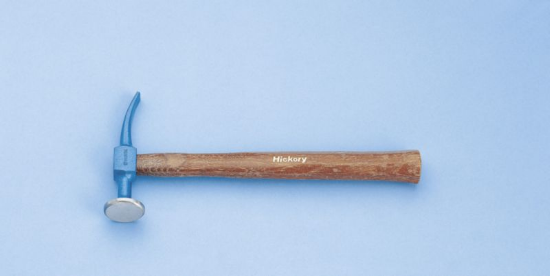 Specialno kleparsko kladivo s klinom, ukrivljeno