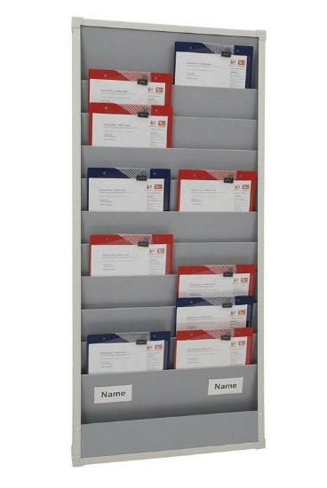 Organizacijska tabla, dvoredna, 10 predalov