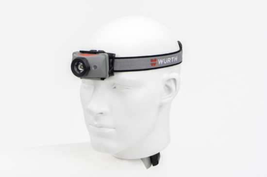 Naglavna svetilka, WH2F, LED, 2xAA, 200 lumenov