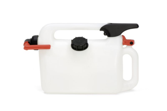 Posoda za pretakanje tekočin z dozirnim ventilom