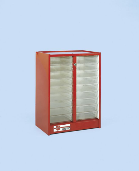 Regal Orsy za žarnice - rdeč