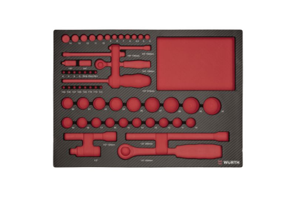 Vložna karbonska pena za orodje 1/4"+1/2"