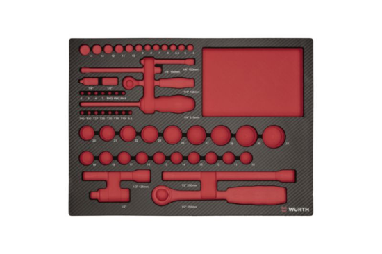 Vložna karbonska pena za orodje 1/4"+1/2"