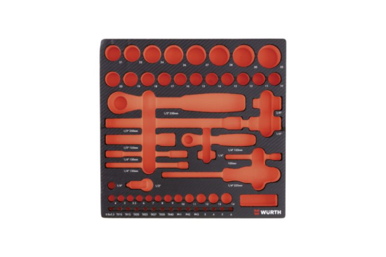 Vložna karbonska pena za orodje 1/4"+1/2"