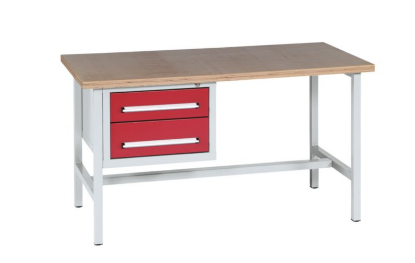 Delovna miza WUK12, dolžina 1500 mm, barva RAL3020