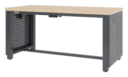 Delovna miza za profesionalno električno prilagajanje višine, RAL7016, dolžina 1500 mm
