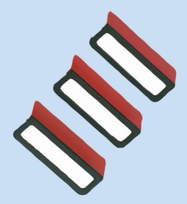 Držalo za etikete za shranjevalne plastične škatle