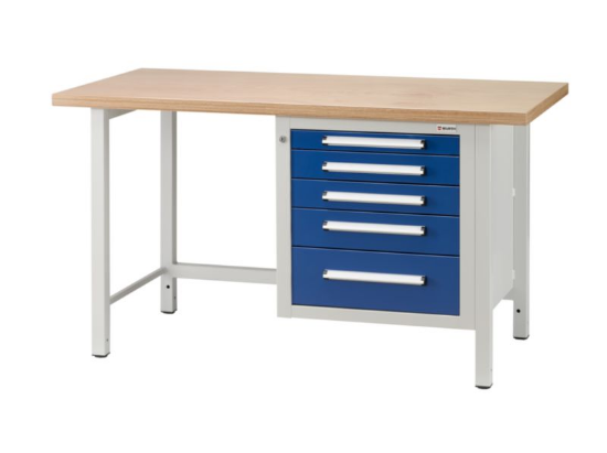 Osnovni delovni pult KWB1-5SL, dolžina 1500 mm