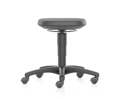 Pisarniški stol brez naslona na kolesih