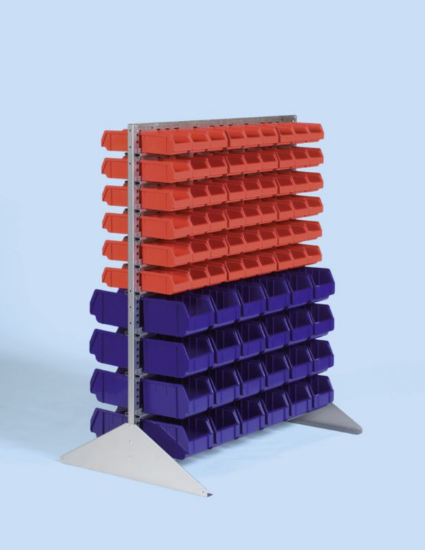 Regal dvojni s kasetami 1300-box