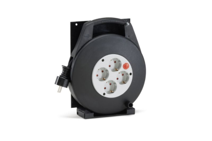 Podaljšek na bobnu, razdelilnik s 4 vtičnicami