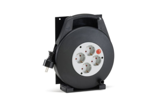 Podaljšek na bobnu, razdelilnik s 4 vtičnicami