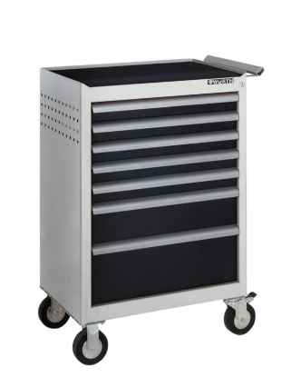 Voziček za delavnico WE7, RAL7035, set orodja v peni