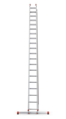 Aluminijasta lestev, 2-delna, z 20 stopnicami