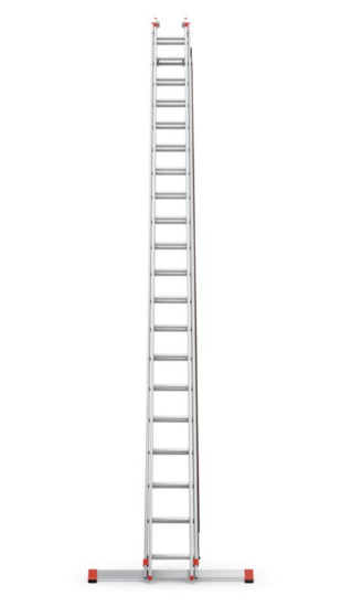 Aluminijasta lestev, 2-delna, z 20 stopnicami