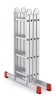 Večnamenska aluminijasta lestev, 4x4