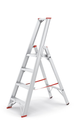 Aluminijasta lestev s polico