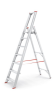 Aluminijasta lestev s polico
