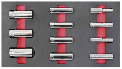 3/8-palčni nabor ključev, 11 kosov  
