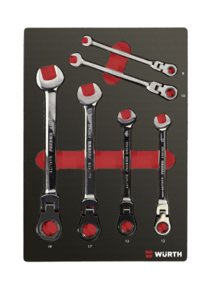 6-delni set gibljivih račna ključev v karbon peni