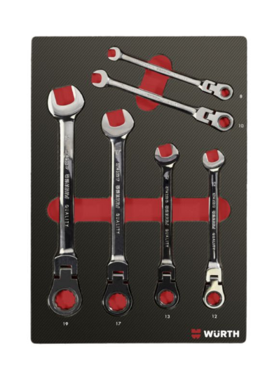 6-delni set gibljivih račna ključev v karbon peni