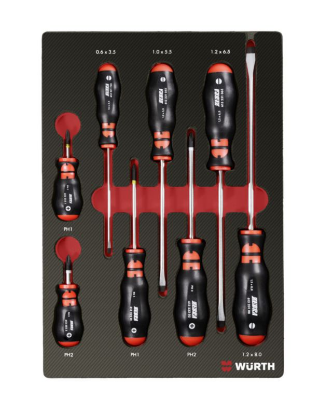 8-delni set izvijačev v peni karbon