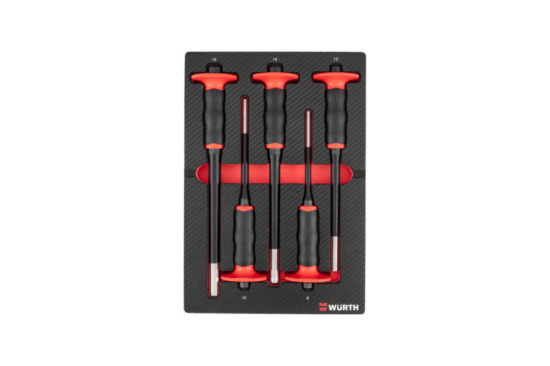 5-delni set prebijačev v karbonski peni