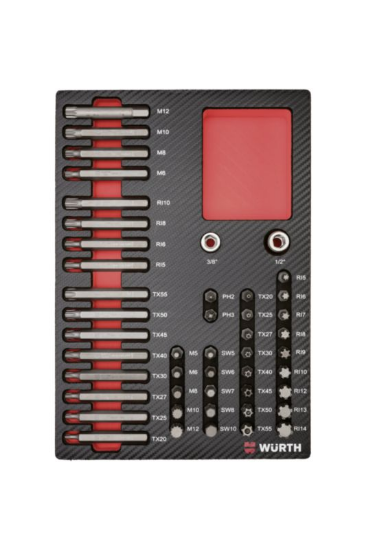 47-delni set mešanih nastavkov v karbonski peni