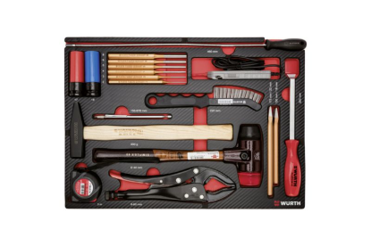 19-delni set mešanega orodja v karbonski peni