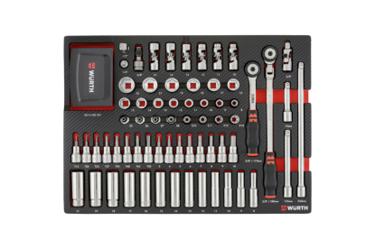 103-delni set natičnih ključev 3/8" v karbonski peni