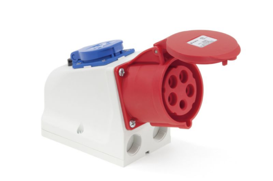 Kombinirana stenska škatla CEE 250/400 V, 6H 