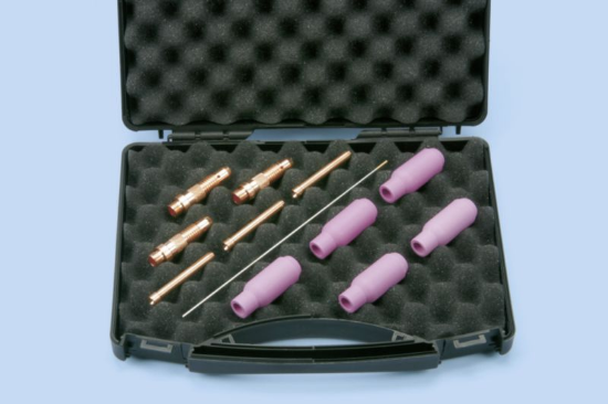 12-delni set opreme TIG 2 za gorilnike WLV17/WLT17K TIG, dia. 2,4 mm