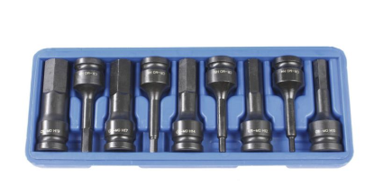 Udarni vijačnik z nastavkom za šesterokotnike, pogon 1/2 palca 