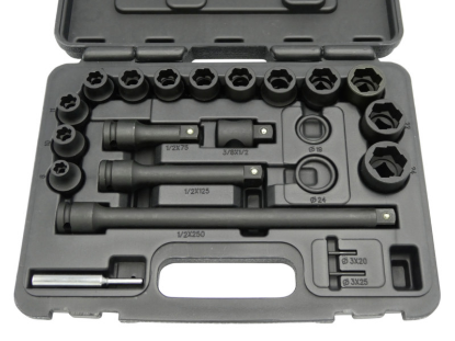 1/2-palčni univerzalni set ključev za udarce 