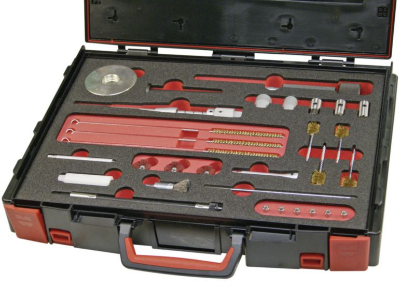 Komplet orodij za čiščenje in rezkanje injektorjev 