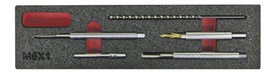 Komplet za vrtanje in odstranjevanje svečk za žarilno nitko, M8 x 1,0 