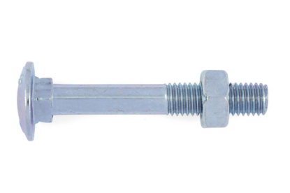 Vijak z okroglo glavo, kvadratnim vratom in matico 