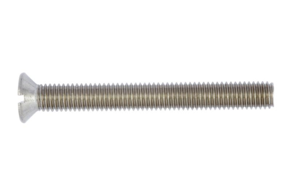 Vijak s poševno glavo z zarezami 